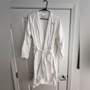 LACOSTE white cotton robe